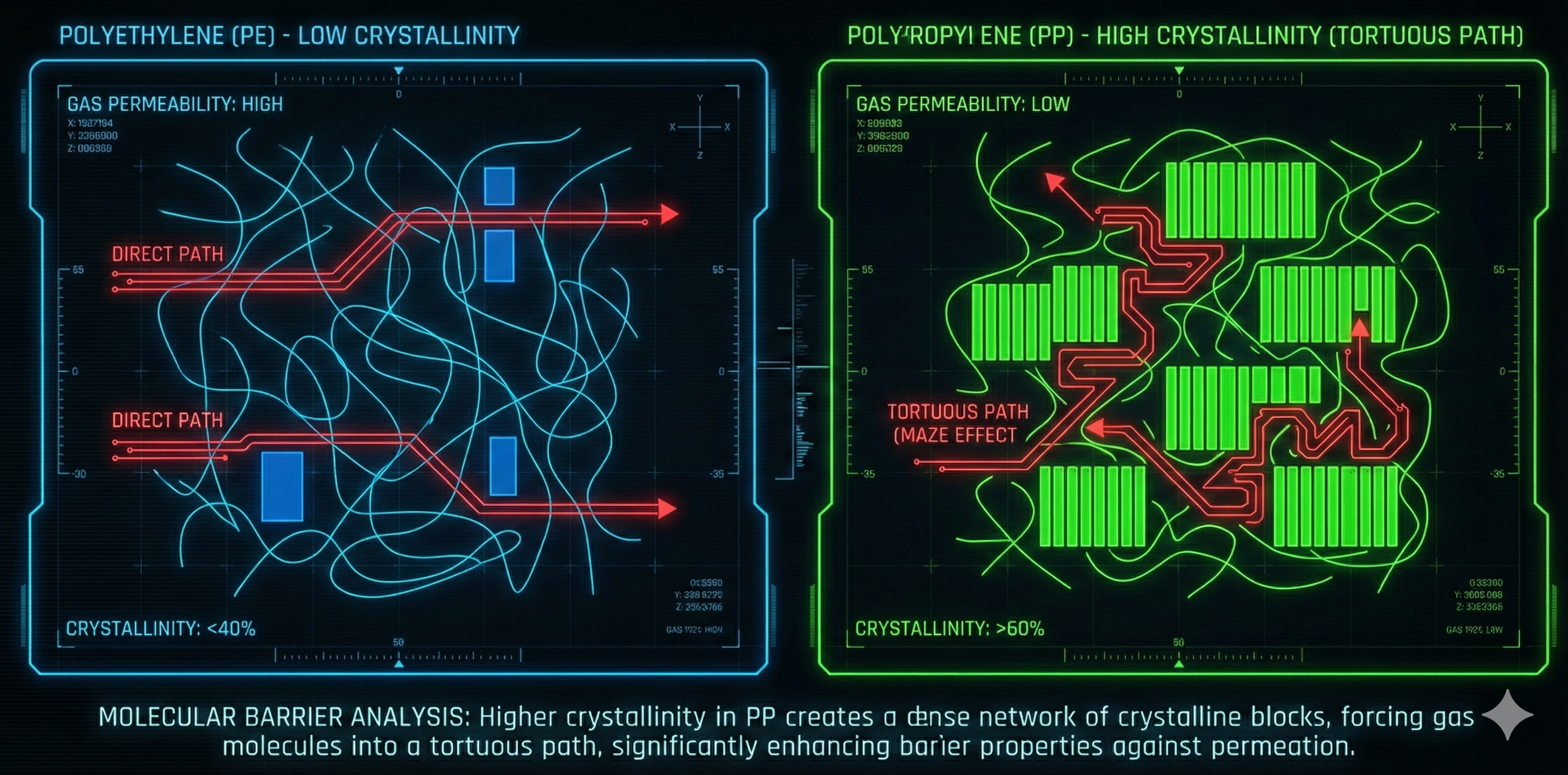 PE vs PP: Molecular Barrier Comparison