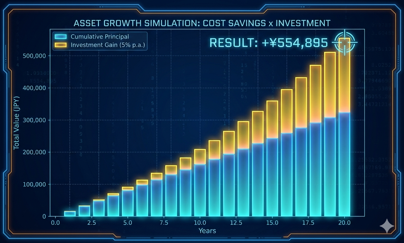資産運用シミュレーショングラフ